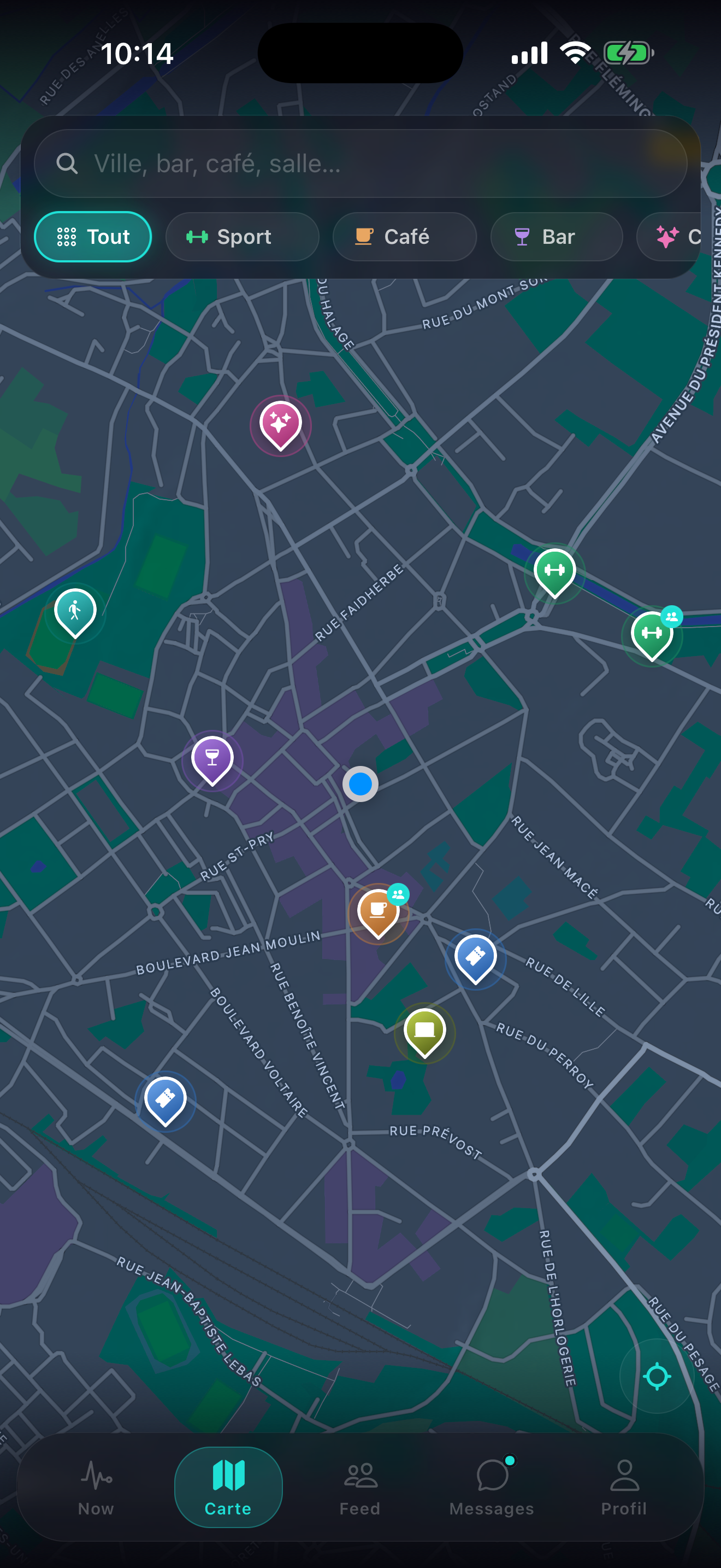 La carte LIMENM : les activités en cours et les lieux qui bougent dans ta ville